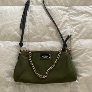 Forrest green Kate spade cross body bag